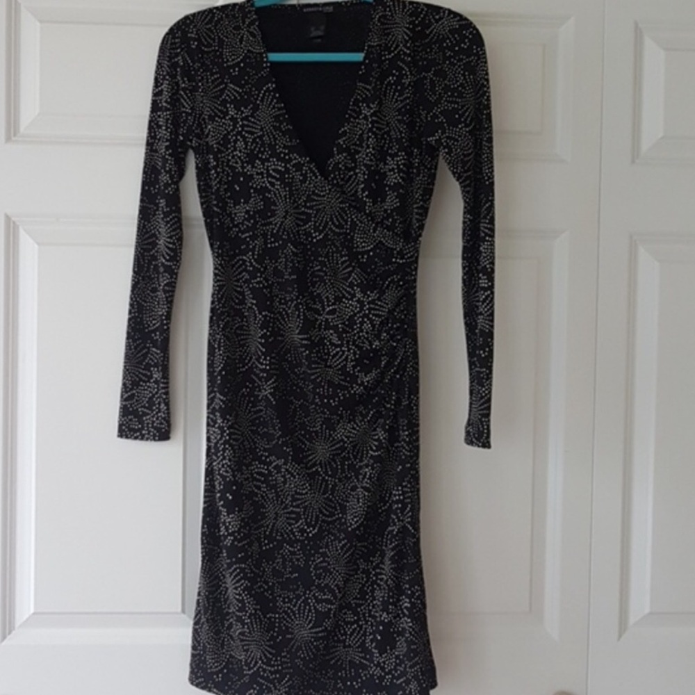 Elegant Black and Silver Women's Dress